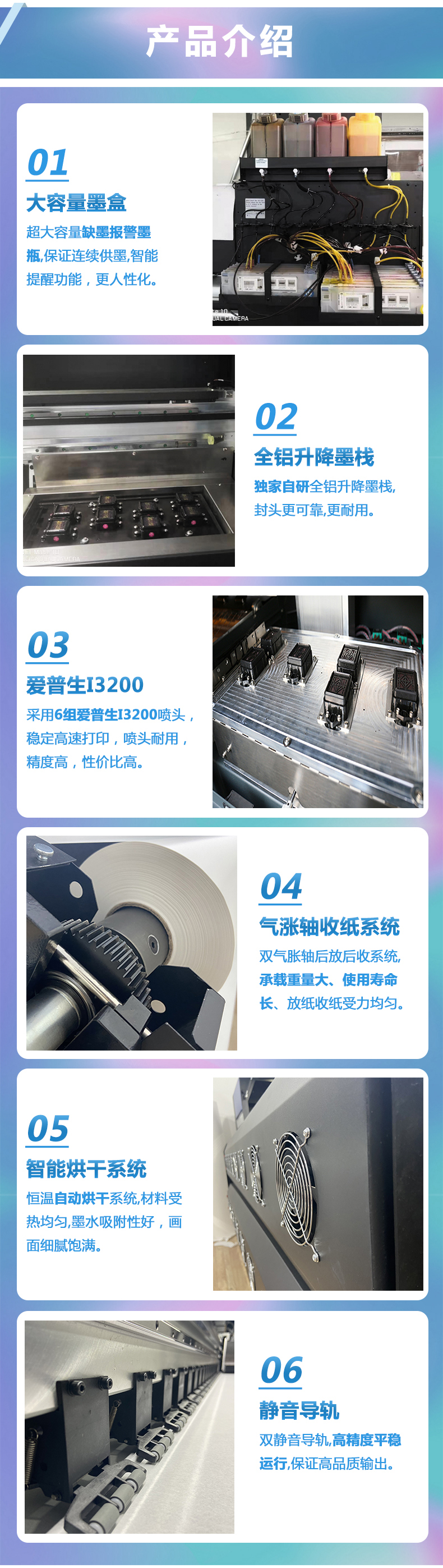 富麗印六頭數碼印花機